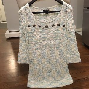 BCBG stunning sweater with 3/4 length sleeves